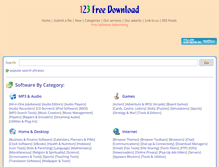 Tablet Screenshot of 123-free-download.com